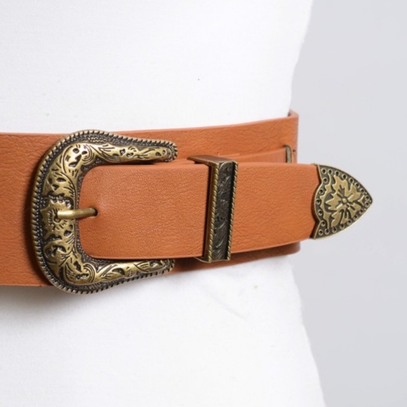 ⚡FLASH SALE⚡Double Trouble-Buckle Belt: Buckskin - Picture 2 of 4